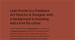 Desktop Screenshot of leahprocko.com
